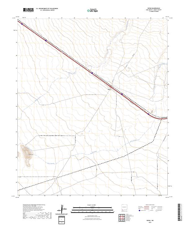Separ, NM — USGS 7.5-minute topo (2023)