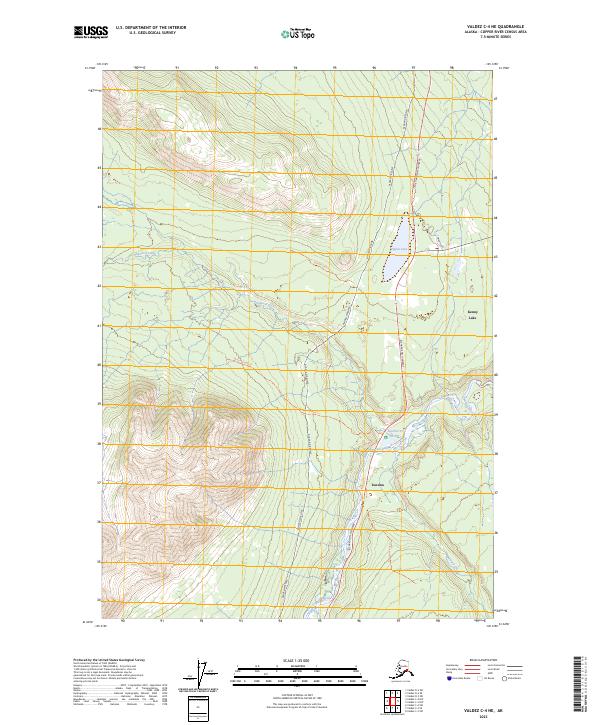 Valdez C-4 NE, AK — USGS 7.5-minute topo (2023)