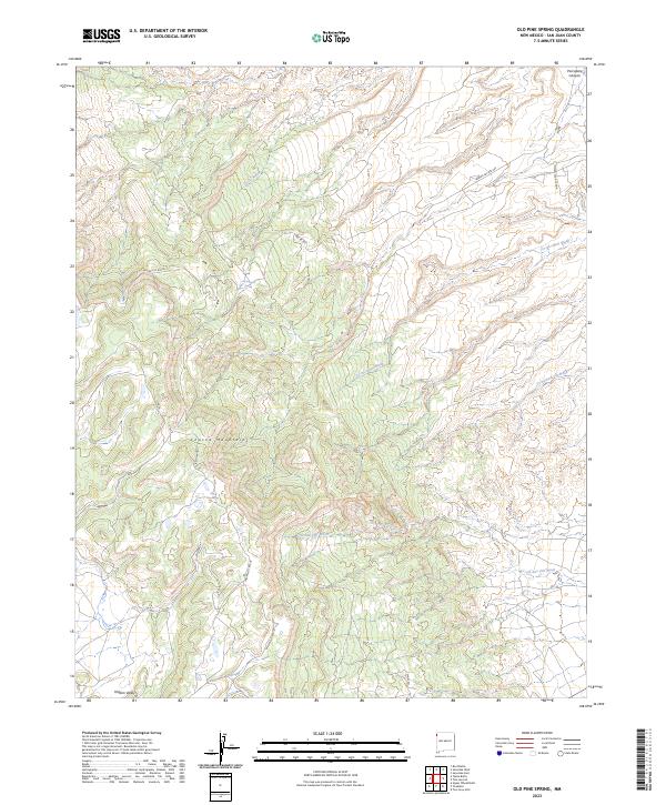 Old Pine Spring, NM — USGS 7.5-minute topo (2023)