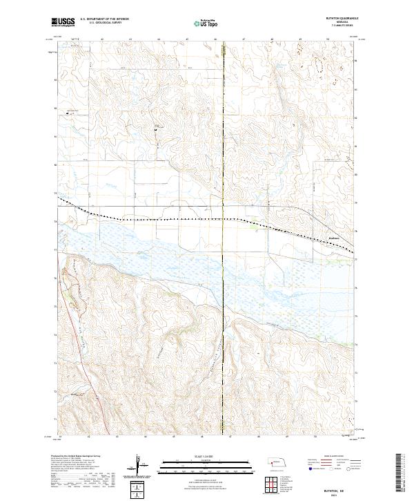 Ruthton, NE — USGS 7.5-minute topo (2021)