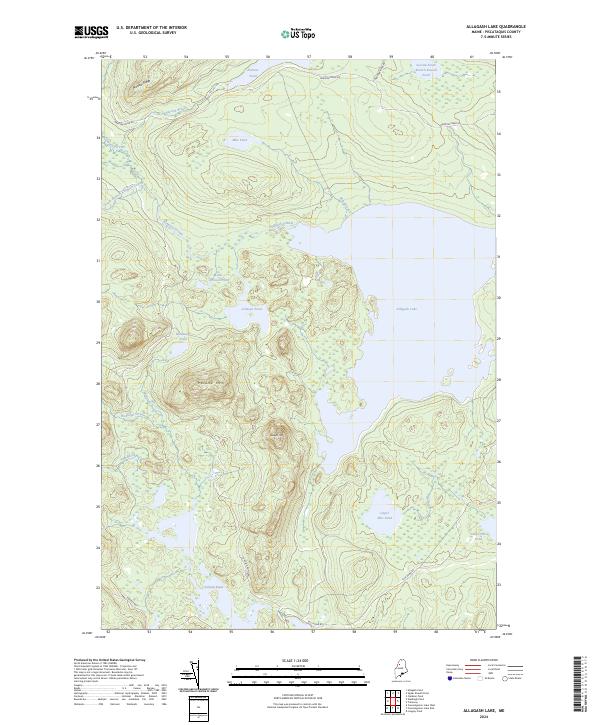 Allagash Lake, ME — USGS 7.5-minute topo (2024)