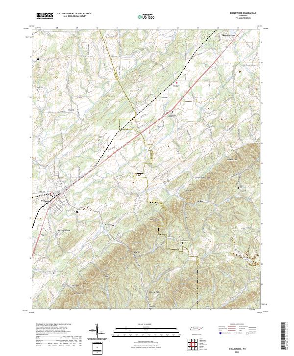 Englewood, TN — USGS 7.5-minute topo (2022)