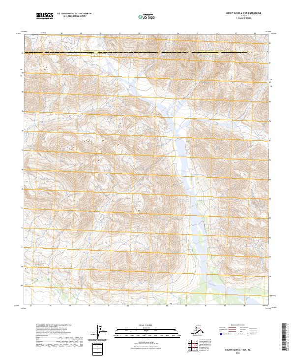 Mount Hayes A-1 SW, AK — USGS 7.5-minute topo (2024)