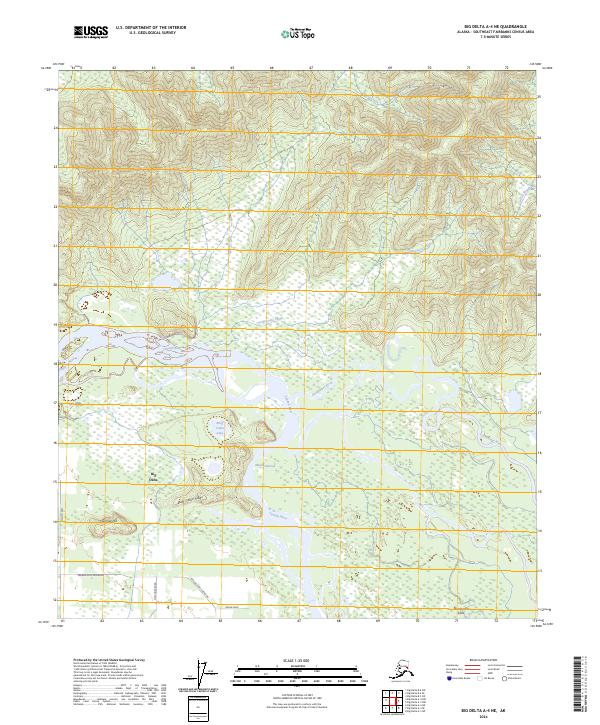 Big Delta A-4 NE, AK — USGS 7.5-minute topo (2024)