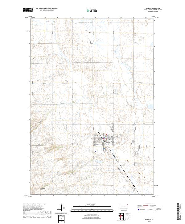 Sisseton, SD — USGS 7.5-minute topo (2021)