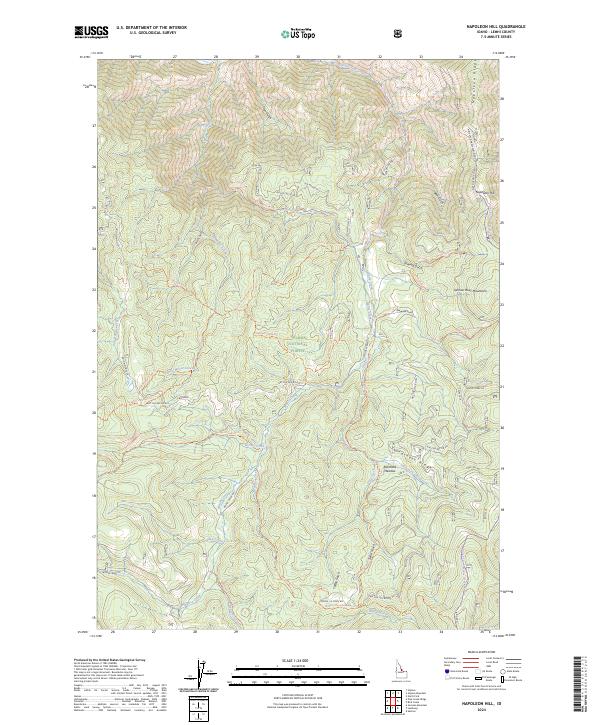 Napoleon Hill, ID — USGS 7.5-minute topo (2024)