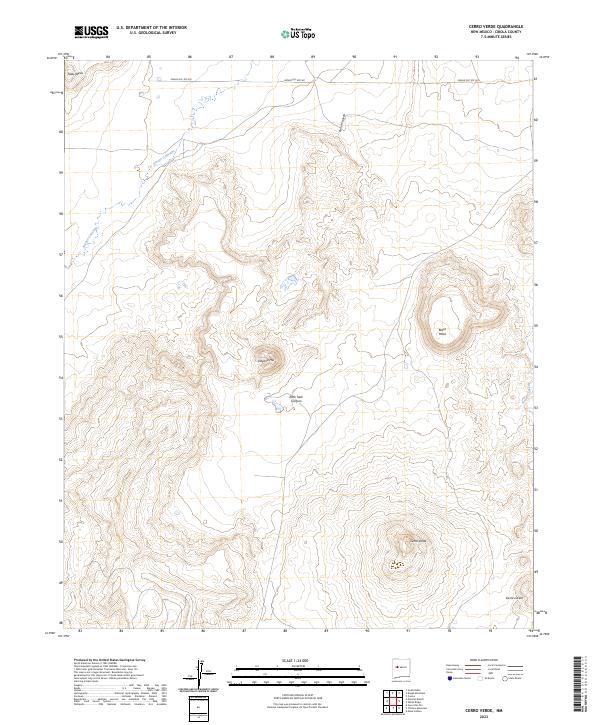 Cerro Verde, NM — USGS 7.5-minute topo (2023)