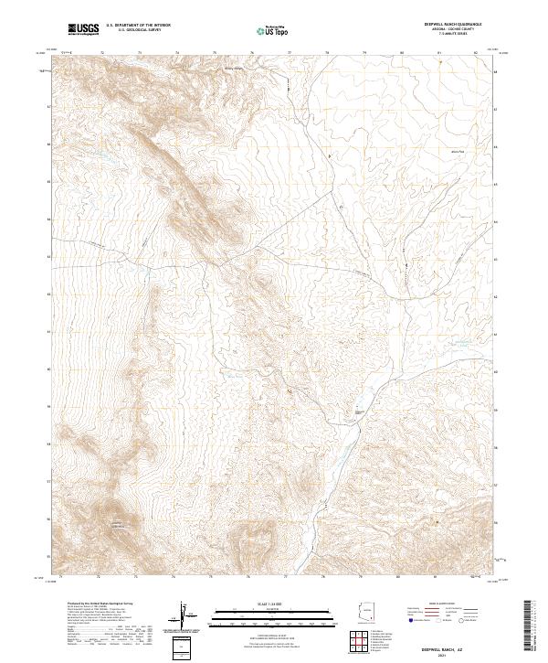 Deepwell Ranch, AZ — USGS 7.5-minute topo (2021)