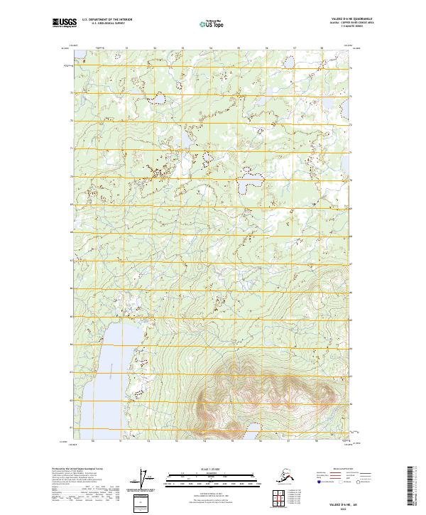 Valdez D-6 NE, AK — USGS 7.5-minute topo (2023)