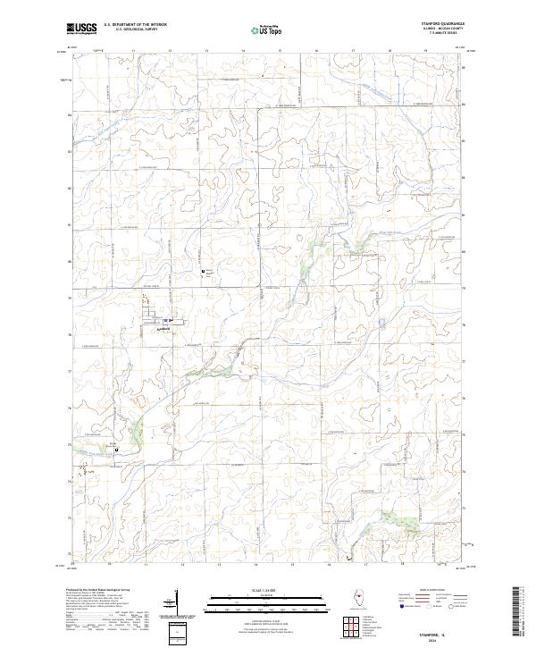 Stanford, IL — USGS 7.5-minute topo (2024)
