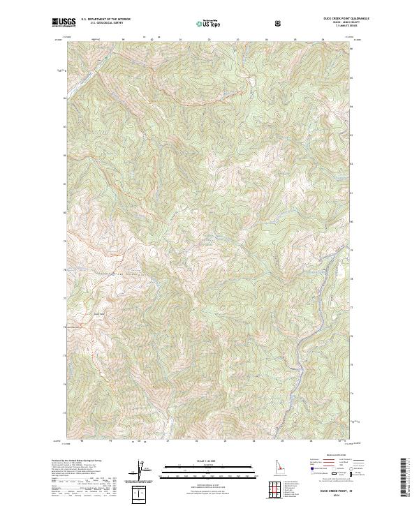 Duck Creek Point, ID — USGS 7.5-minute topo (2024)
