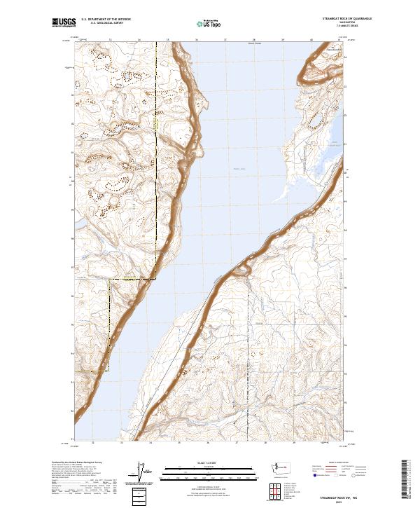Steamboat Rock SW, WA — USGS 7.5-minute topo (2023)