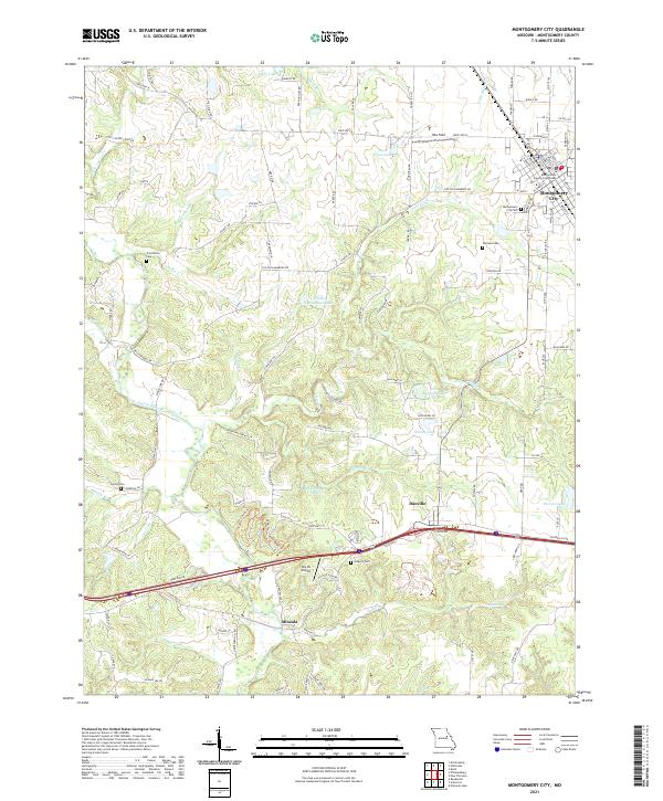 Montgomery City, MO — USGS 7.5-minute topo (2021)