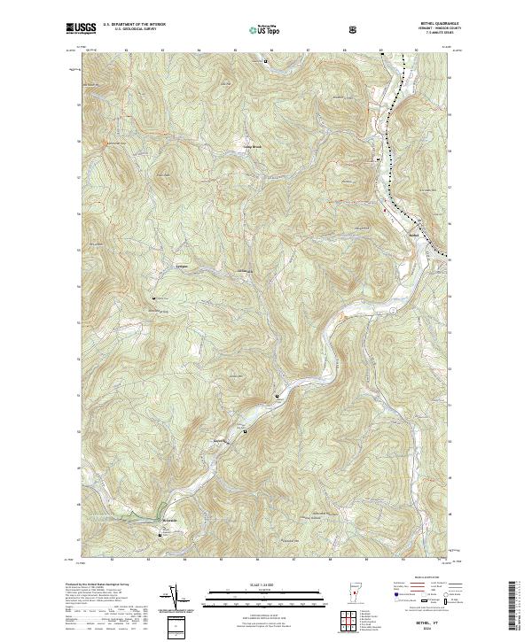 Bethel, VT — USGS 7.5-minute topo (2024)