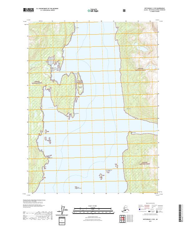 Ketchikan C-3 SW, AK — USGS 7.5-minute topo (2021)