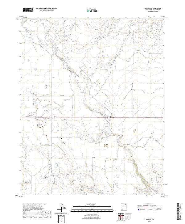 Gladstone, NM — USGS 7.5-minute topo (2023)