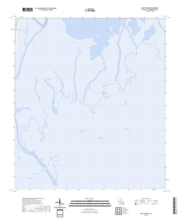 Lake Tambour, LA — USGS 7.5-minute topo (2024)