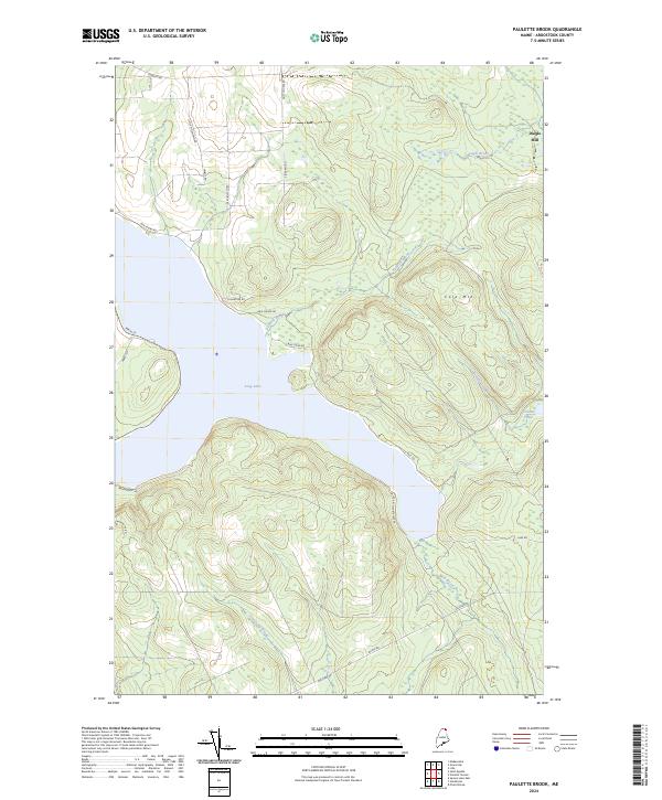 Paulette Brook, ME — USGS 7.5-minute topo (2024)