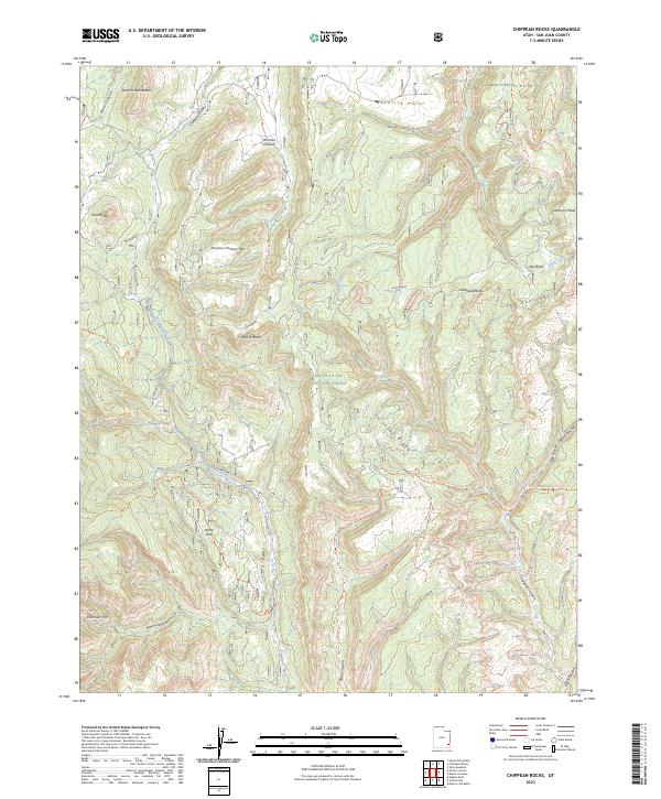 Chippean Rocks, UT — USGS 7.5-minute topo (2023)