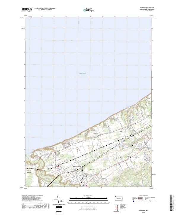 Fairview, PA — USGS 7.5-minute topo (2023)