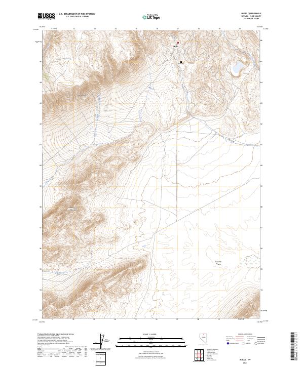 Midas, NV — USGS 7.5-minute topo (2023)