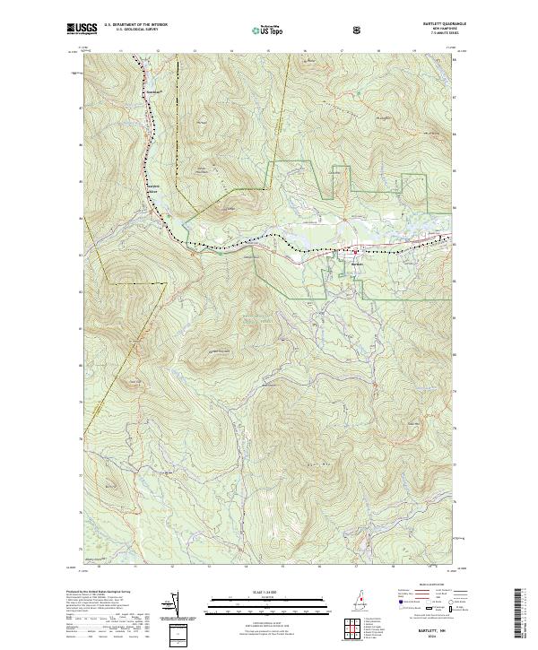Bartlett, NH — USGS 7.5-minute topo (2024)