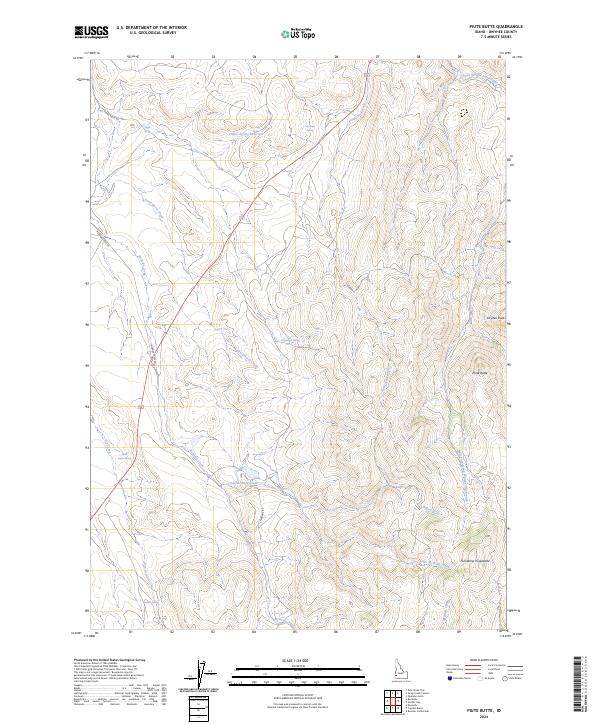 Piute Butte, ID — USGS 7.5-minute topo (2024)