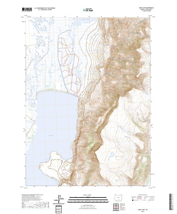 Hart Lake, OR — USGS 7.5-minute topo (2024)