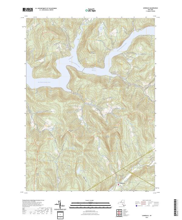 Lewbeach, NY — USGS 7.5-minute topo (2023)