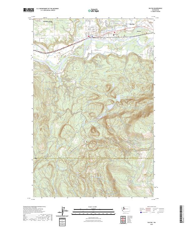 Sultan, WA — USGS 7.5-minute topo (2023)