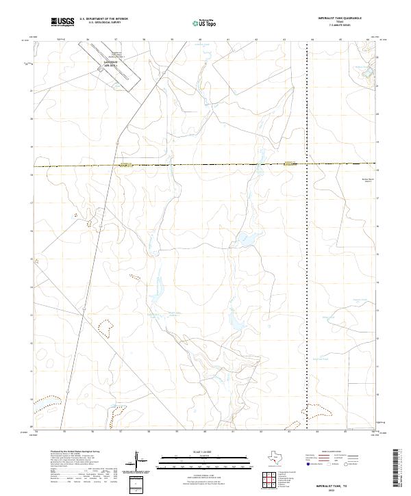 Imperialist Tank, TX — USGS 7.5-minute topo (2022)