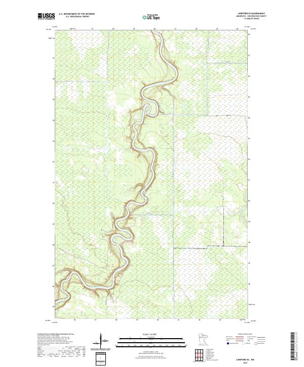 Lindford SE, MN — USGS 7.5-minute topo (2022)