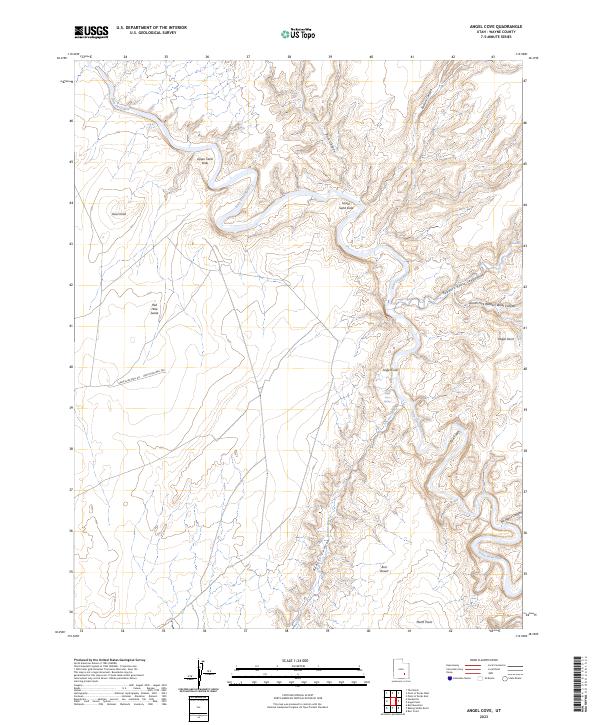 Angel Cove, UT — USGS 7.5-minute topo (2023)