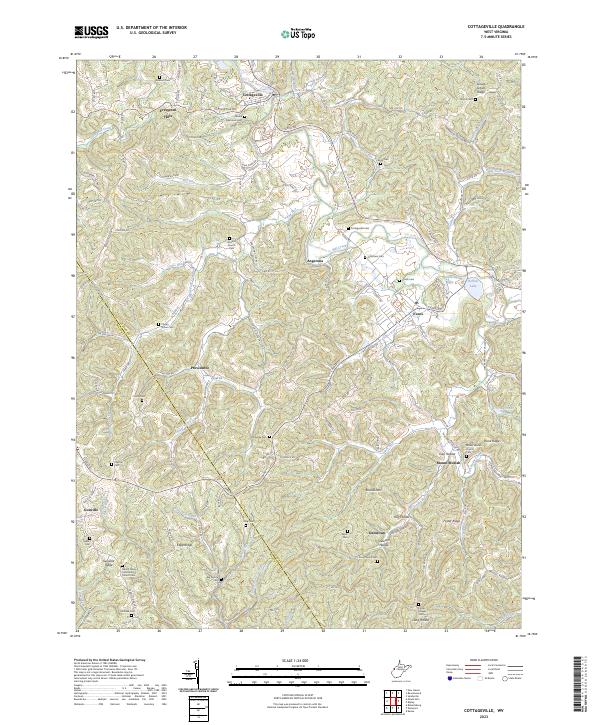 Cottageville, WV — USGS 7.5-minute topo (2023)