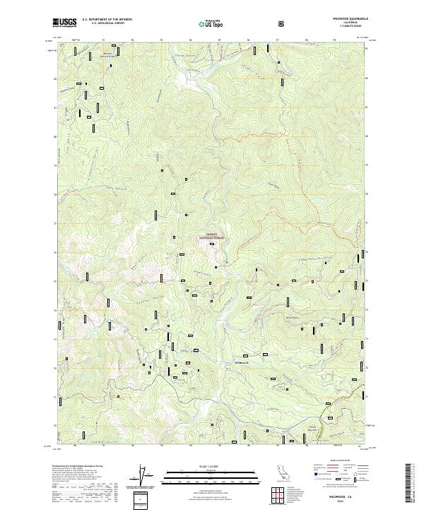 Wildwood, CA — USGS 7.5-minute topo (2022)