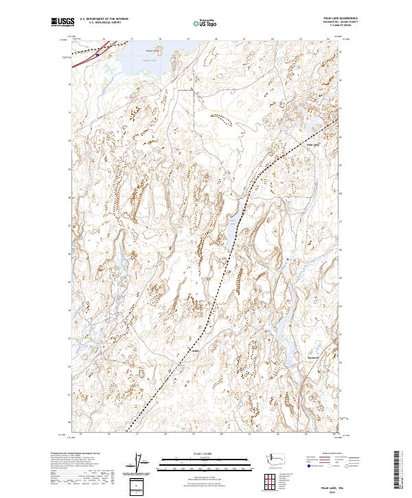 Palm Lake, WA — USGS 7.5-minute topo (2023)
