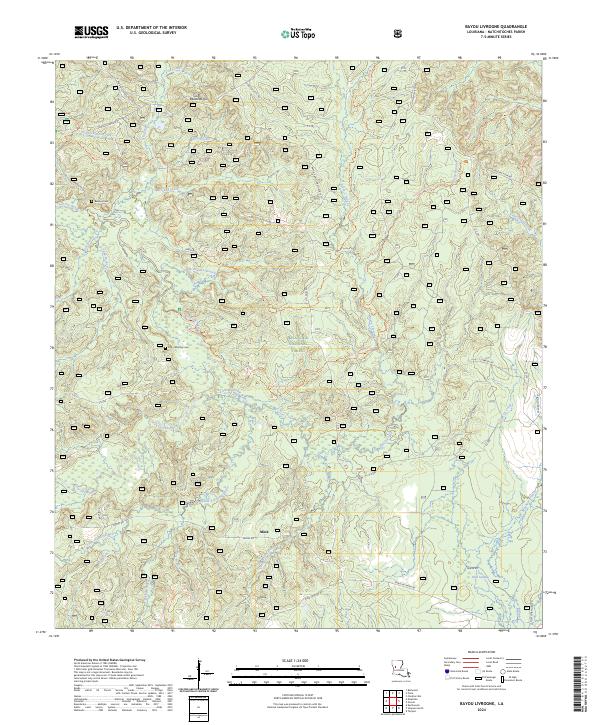 Bayou Livrogne, LA — USGS 7.5-minute topo (2024)