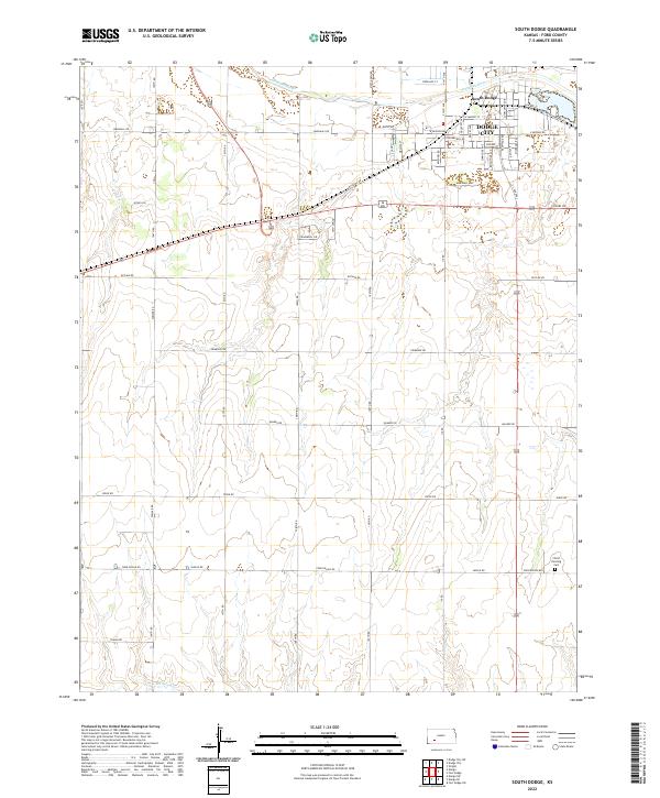 South Dodge, KS — USGS 7.5-minute topo (2022)