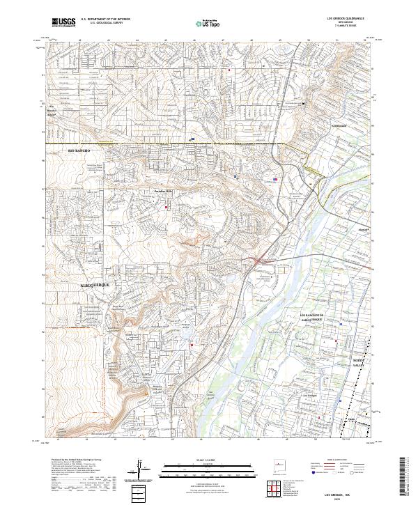Los Griegos, NM — USGS 7.5-minute topo (2023)