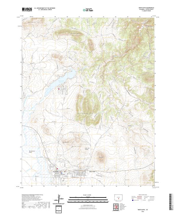 Westcliffe, CO — USGS 7.5-minute topo (2022)