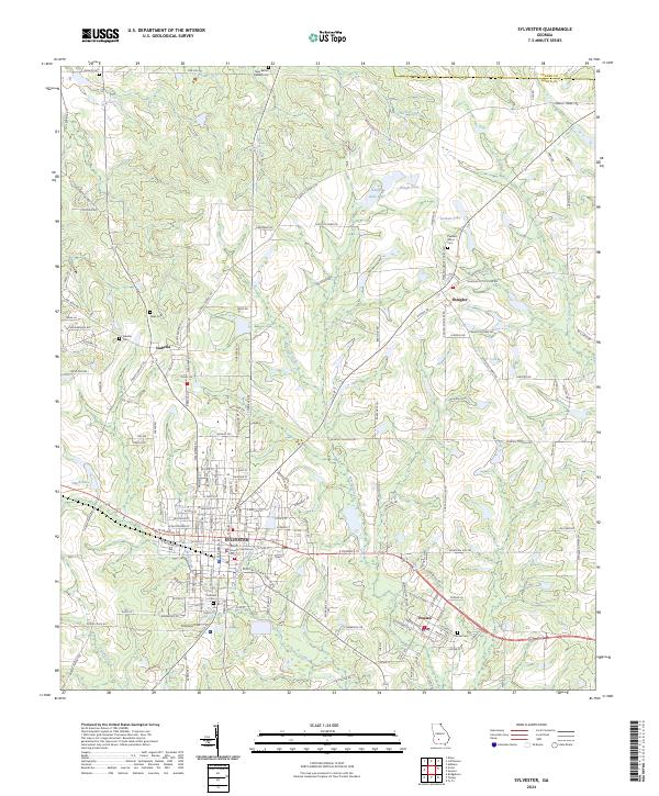 Sylvester, GA — USGS 7.5-minute topo (2024)