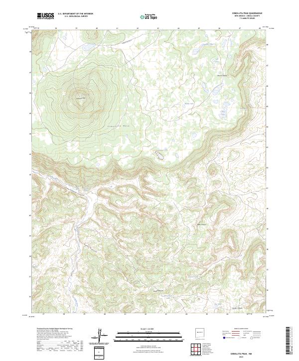 Cebollita Peak, NM — USGS 7.5-minute topo (2023)