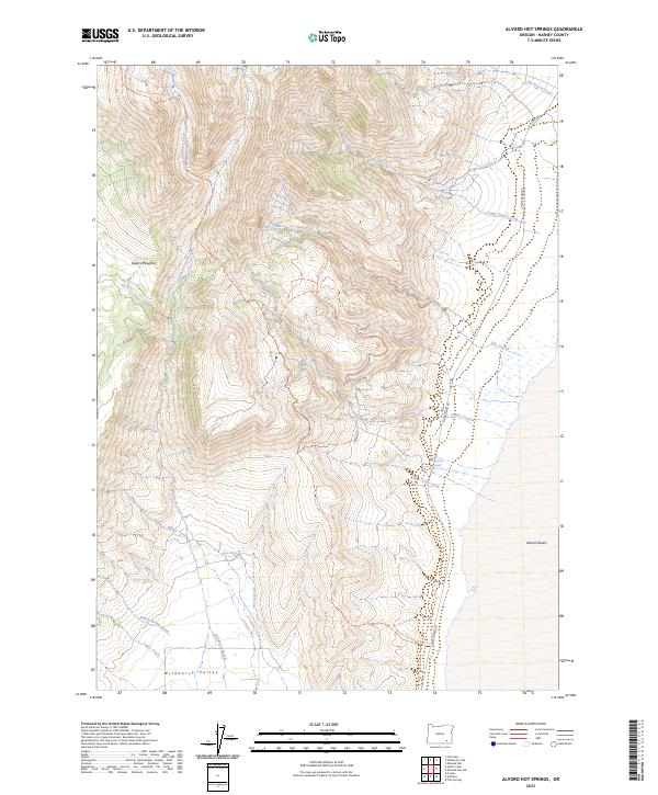 Alvord Hot Springs, OR — USGS 7.5-minute topo (2023)