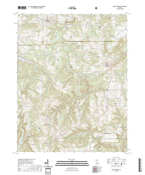 Creal Springs, IL — USGS 7.5-minute topo (2024)
