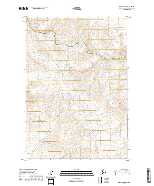 McCarthy B-4 SE, AK — USGS 7.5-minute topo (2023)
