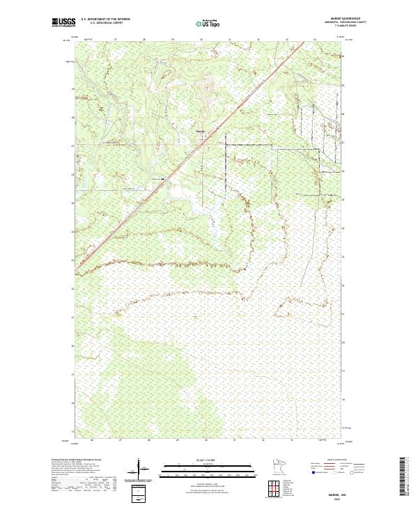 Margie, MN — USGS 7.5-minute topo (2022)