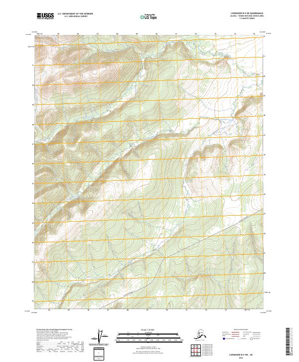 Livengood B-5 SW, AK — USGS 7.5-minute topo (2024)