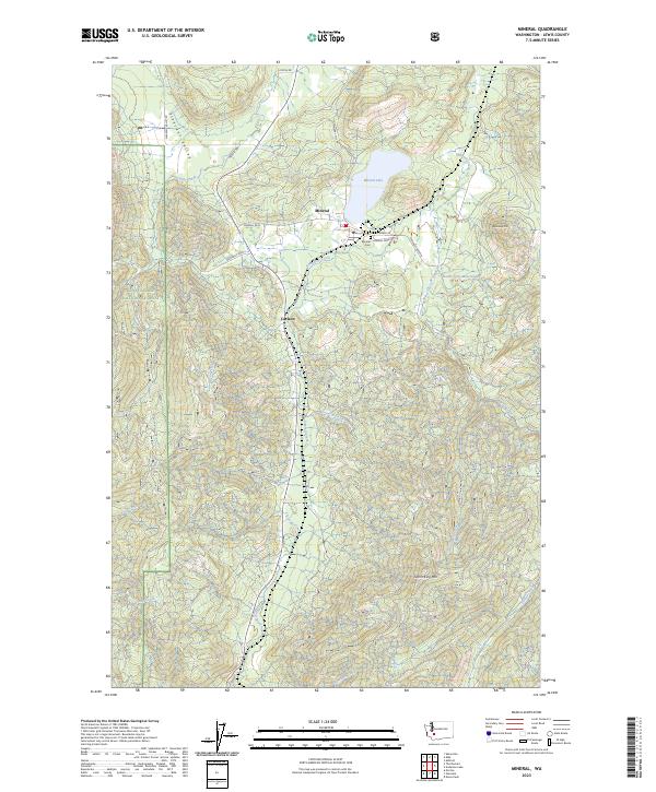 Mineral, WA — USGS 7.5-minute topo (2023)