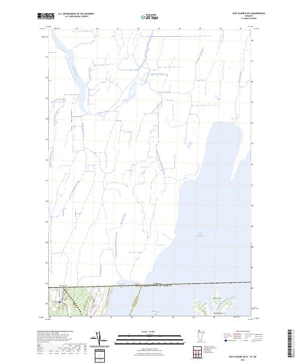East Alburg OE N, VT-QC — USGS 7.5-minute topo (2024)
