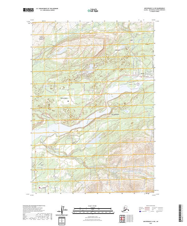 Anchorage C-6 NE, AK — USGS 7.5-minute topo (2023)